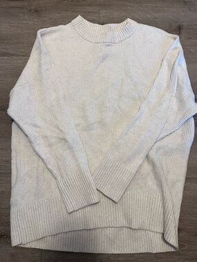Old navy Crewneck Ribbed Knit Sweater - Light Cream